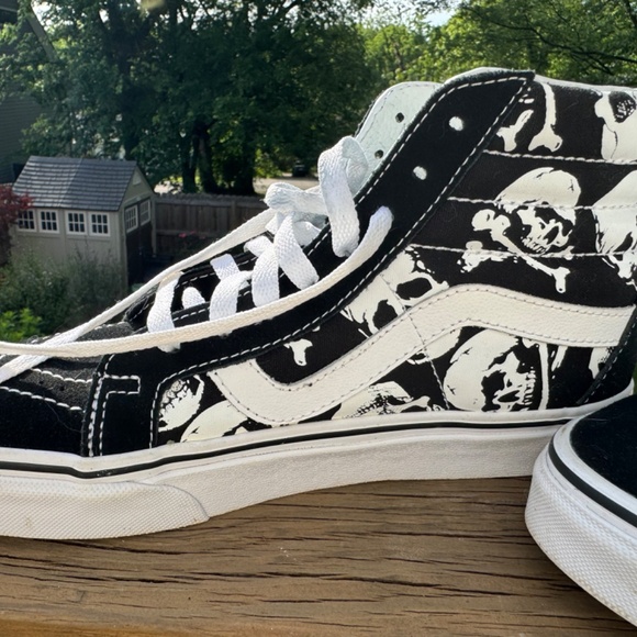 Vans Sk8-hi Skulls Reissue Hi Top Sneakers - Picture 9 of 9